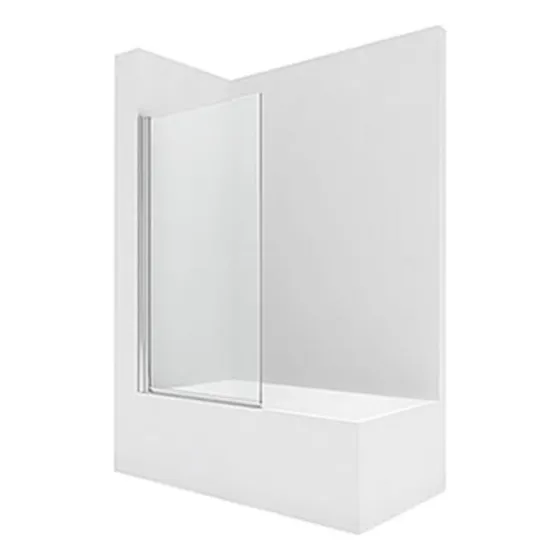 Mampara Baño Fija180x70 6mm Punta Redonda
