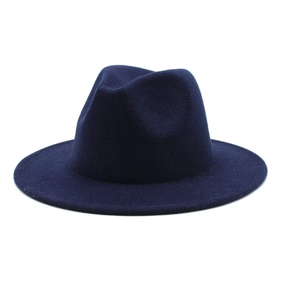 Sombreros Fedora Trending Moda Unisex Unicolor Ala Ancha