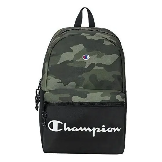 Mochila Champion Chf1000-315 Color Verde Camuflaje Con Compartimiento Para Laptop