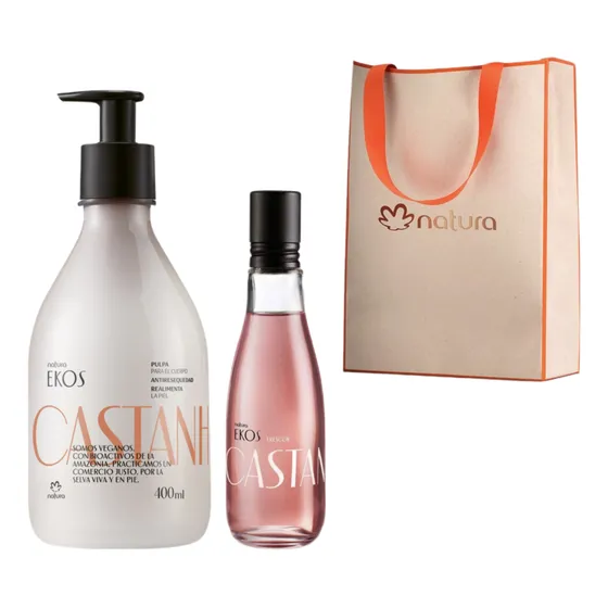 Kit Ekos Castaña Frescor + Pulpa Corporal Natura 