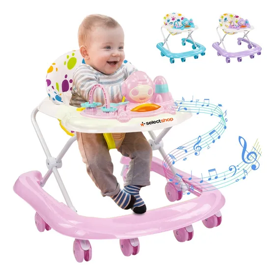 Andadera Musical Bebé Juguetes Interactiva Plegable Portátil