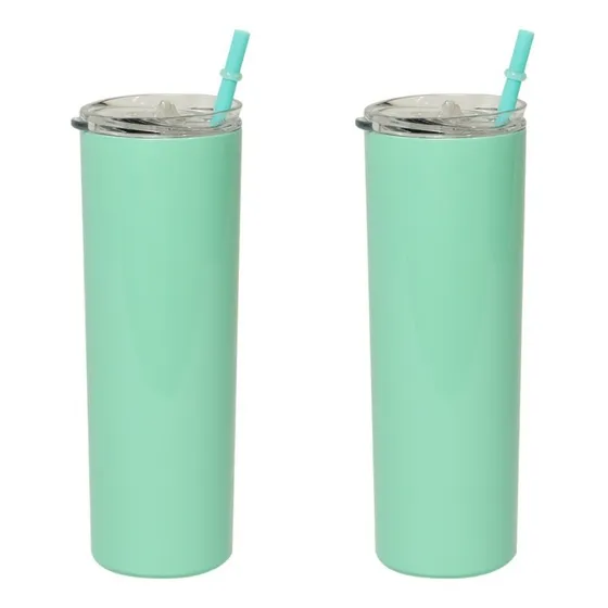 2 Termos Vaso Para Bebidas De 20oz  Acero Inoxidable Color Menta