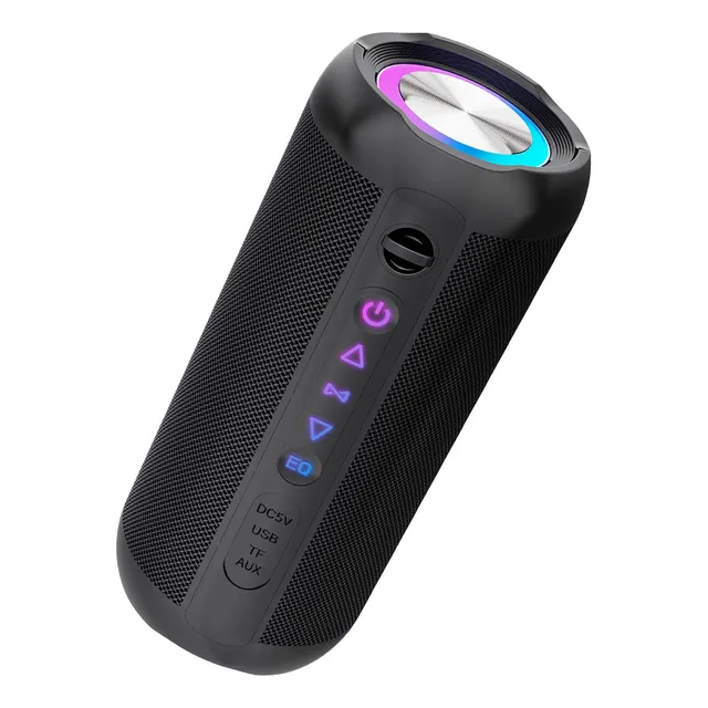 Bocina M13 Bluetooth Portátil Impermeable Rgb Negro