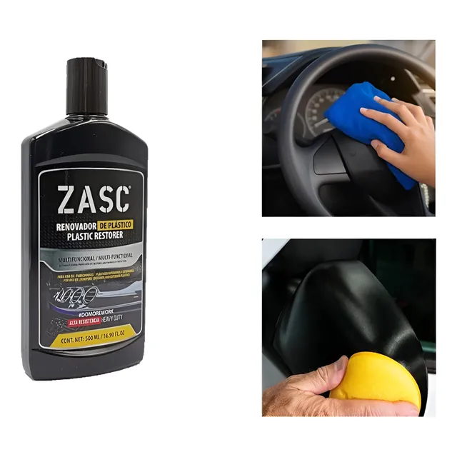 Restaurador De Partes Plásticas Negras Zasc 500ml