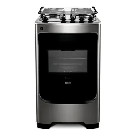 Fogão Consul Cf04nar 4 Bocas Acendimento Aut Inox 127/220v