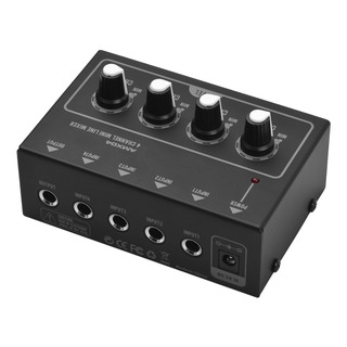 Amx04 Mezclador De Sonido Estéreo De 4 Canales Ultra Compact Amx04 Mezclador De Sonido Estéreo De 4 Canales Ultra Compact