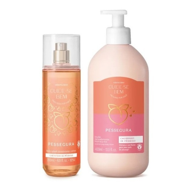 Combo Cbem Pessegura Loção Cpo 400 Ml + Body Splash 200 Ml Combo Cbem Pessegura Loção Cpo 400 Ml + Body Splash 200 Ml