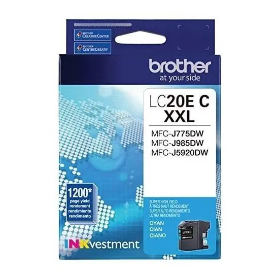Hermano Lc20ec Súper Alto Rendimiento Cartucho De Tinta Cian