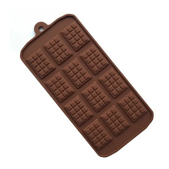 Molde Mini Tableta De Chocolate 12 Cavidades 