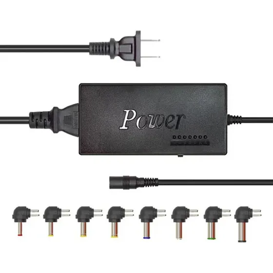 Cargador Universal Para Portátil Con 8 Entradas Negro