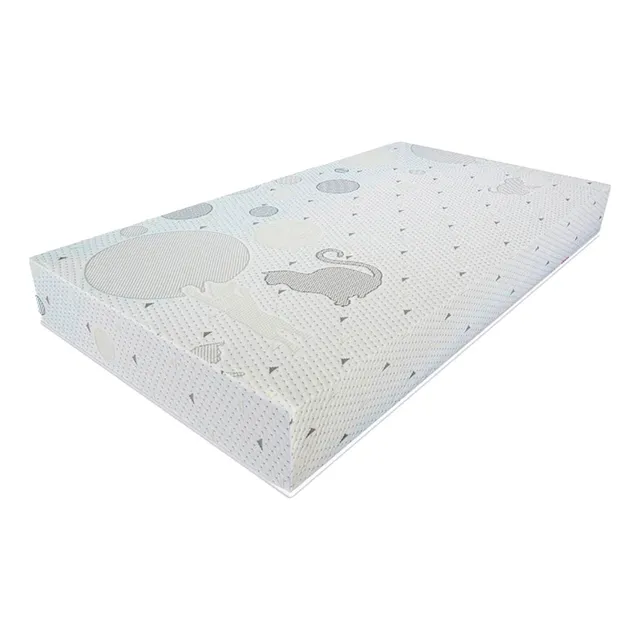 B&k Colchón De Cuna Bebé Impermeable - 120 X 60 X 15cm Color Gris