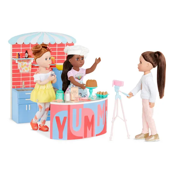 Set Cooking Show Set Glitter Girls Gg Baking Vlog Con Acceso