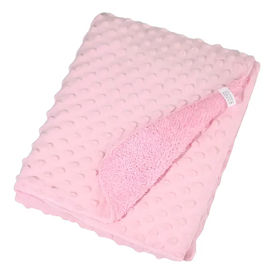 Manta De Poliéster Para Bebe Rosa 95cm X 75cm