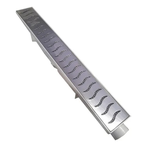 Ralo Linear Sifonado 6x50cm Anti Inseto Com Grelha Inox