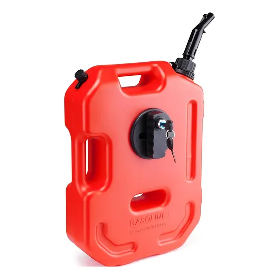 Bidon Plano Tanque De Gasolina 10 Lts Con Seguro