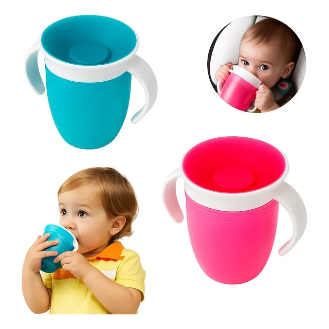 Copo Infantil 360 Transição Antivazamento C/ Alça Art Baby