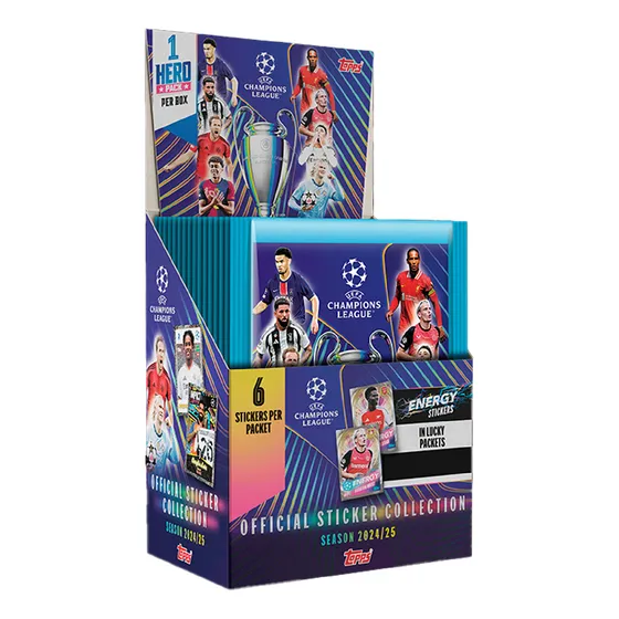 Caja De Sobres De Barajitas Topps Champions League 24-25
