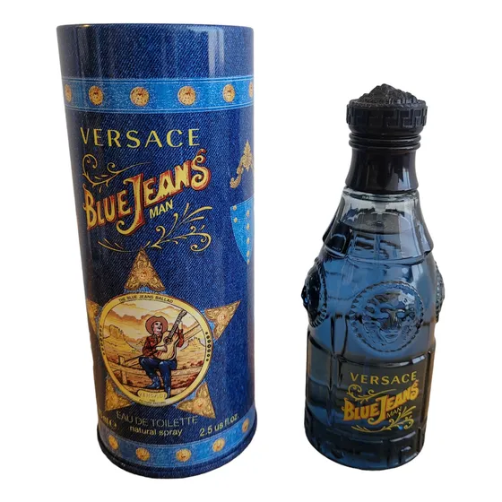 Versace Blue Jeans Man 75ml Locion Perfume Fragancia 2.5oz