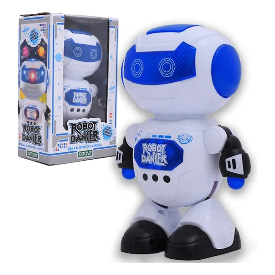 Dancing Robot Con Luces Y Sonido Robot Bailarin Orig. Ditoys Color Blanco Personaje Robot Dancer