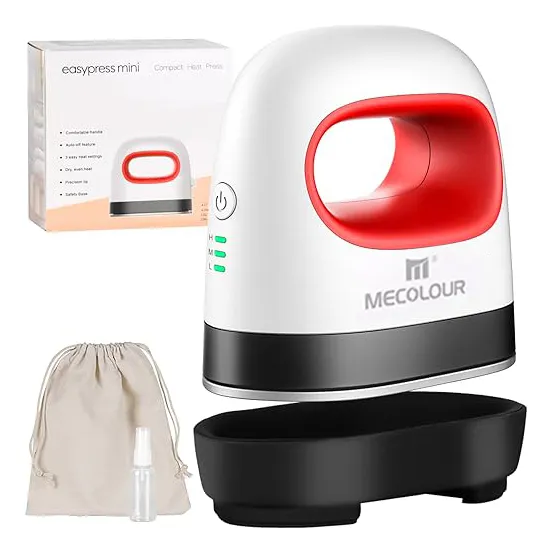 Miniprensa térmica portátil Mecolour Red por transferencia por sublimación