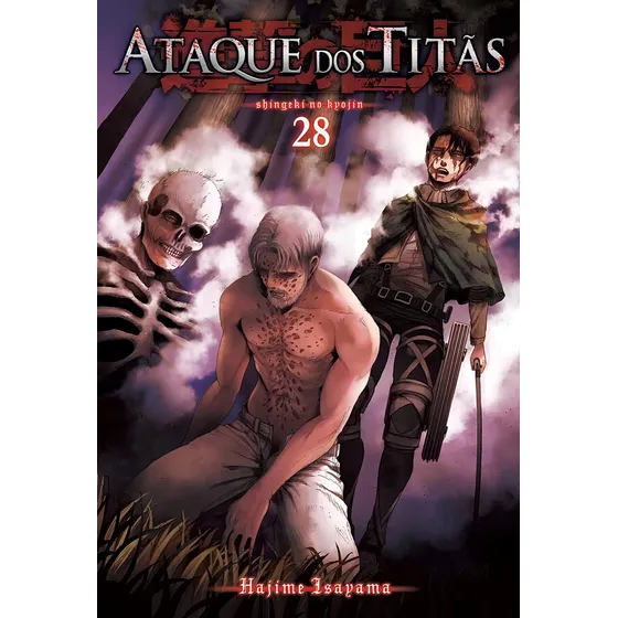 Ataque dos Titãs Vol. 28, de Isayama, Hajime. Editorial Panini Brasil LTDA, capa mole em português, 2019