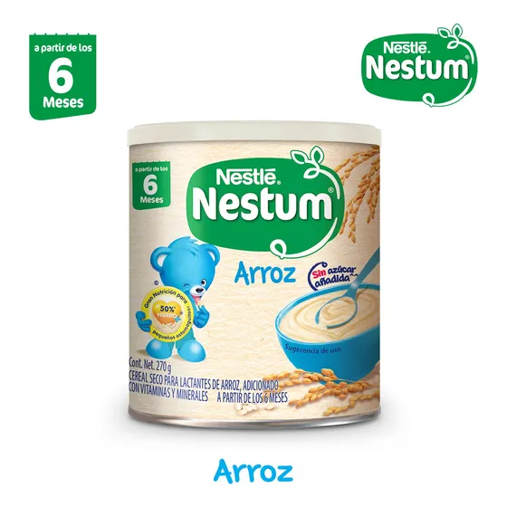 Cereal Infantil Nestum Etapa 1 Arroz Lata 270g