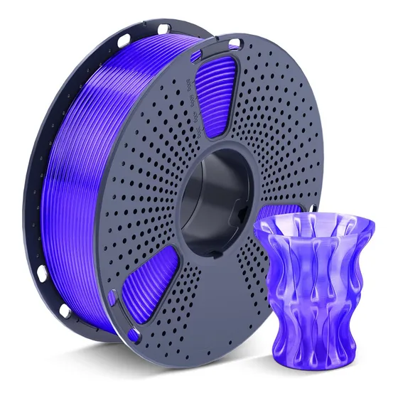 Filamento Pla Para Impresora 3d De 1.75mm 1kg Color Transparent Purple