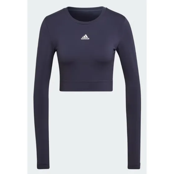 Top Deportivo Mujer adidas - Aeroknit Crop Top - Blue Navy