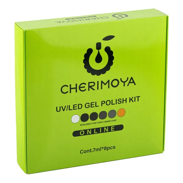 Kit De Esmaltes Permanente 7ml Cherimoya Color Basico