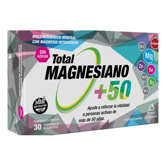 Total Magnesiano +50 X30 Comprimidos Sabor Sin Sabor