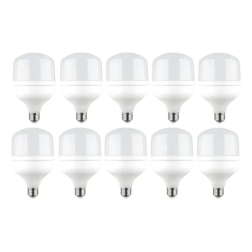 Kit 10 Lâmpada Led 20w E27 Alta Potência 6500k Bivolt