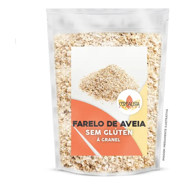 Farelo De Aveia Sem Glutén 100% Natural 1kg