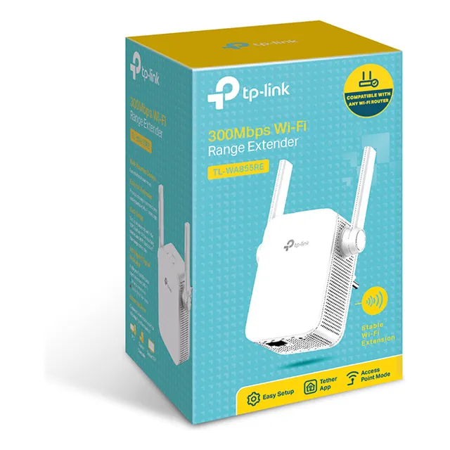 Extensor de cobertura repetidor Wifi TP-Link TL-WA855RE 300Mbps Blanco Dos Antenas