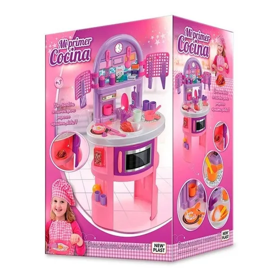 Mi Primer Cocina Cocinita Infantil New Plast Con Accesorios