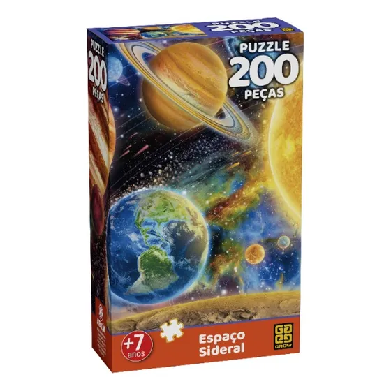 Quebra Cabeça Puzzle Espaço Sideral 200 Peças 04565 - Grow