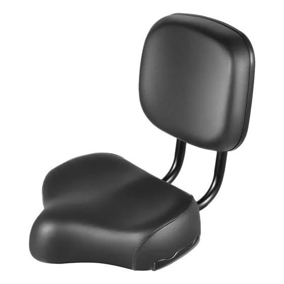Asiento De Bicicleta Extra Ancho Con Respaldo Y Cómodo Para