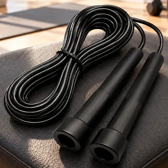 Corda Pular CrossFit Academia Box MMA Ajustável Leve Treino Em Casa Cárdio Iniciante E Avançado PVC Dor Block