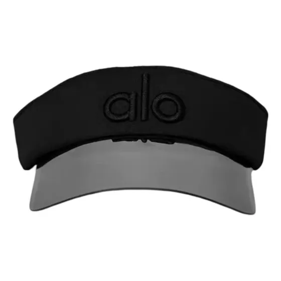 Alo Yoga Visor Visera 100% Original Unisex Negra Metal