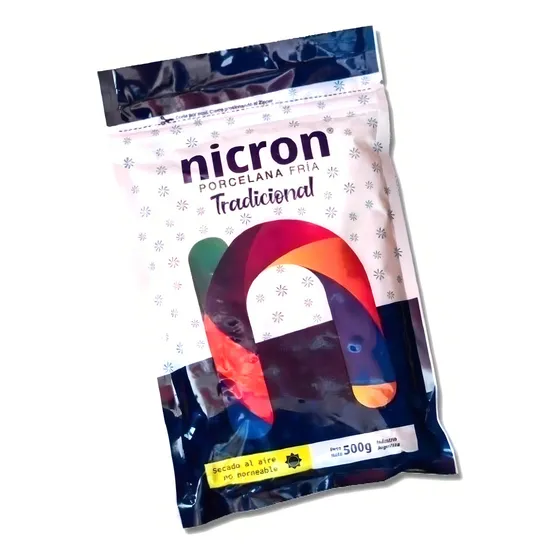 Porcelana Fría Nicron Tradicional 500g Color Blanco