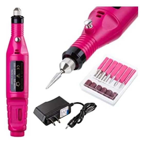 Torno Manicure Para Uñas Pulidor + Cargador + Accesorios