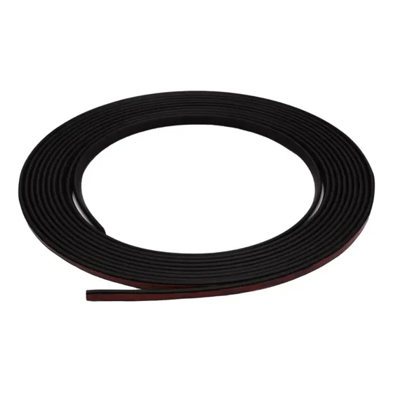 Rolo Friso Preto Filete Universal Flexivel 6mm X 6 Metro