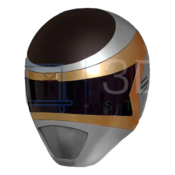 Capacete Power Ranger No Espaço (in Space) Ranger Prata