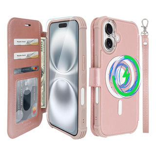 Funda Tipo Cartera Para iPhone Magsafe Wireless Charging 16 Funda Tipo Cartera Para iPhone Magsafe Wireless Charging 16
