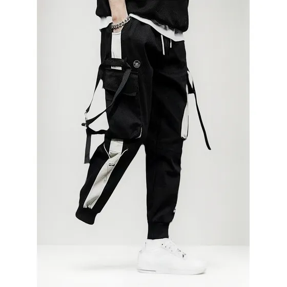 Pantalones Cargo Casual Harem Joggers Hip Hop Para Hombres