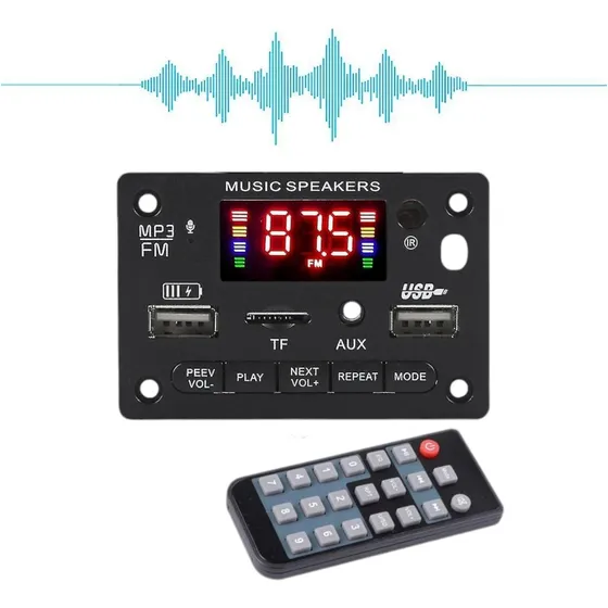 Modulo Decodificador Bluetooth Mp3 Usb Sd Card Fm Control