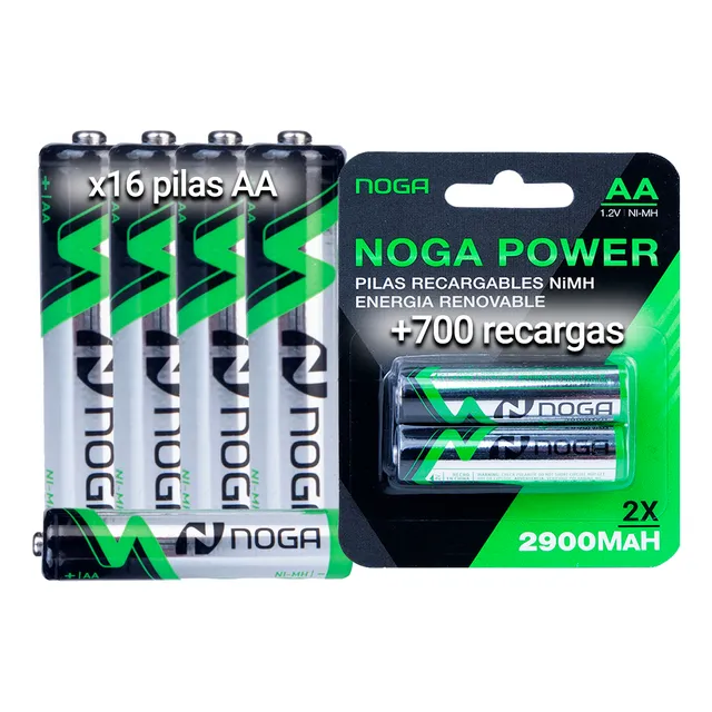 Pilas Aa Recargables Por 16 Unidades 2700mah Noganet Pcreg