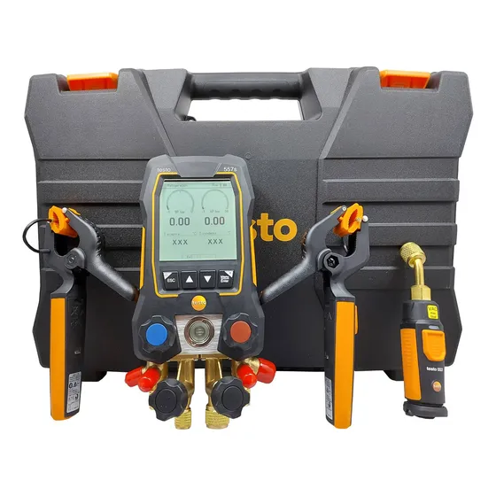 Testo 0564 5571 manifold bluetooth con pinzas y sonda de vacio 