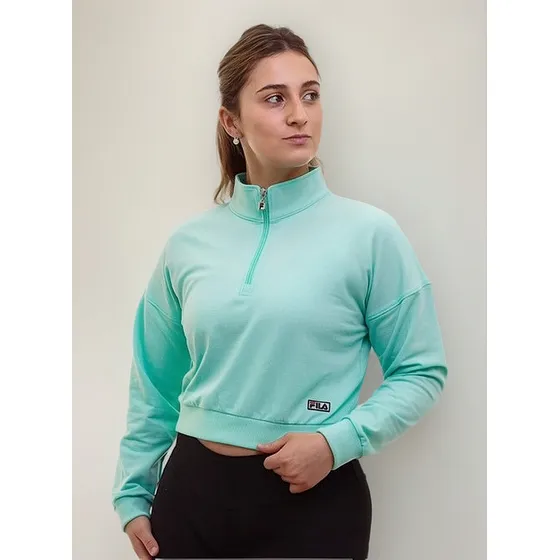 Campera Fila Cuello Alto Mujer Basic Classic Deportiva