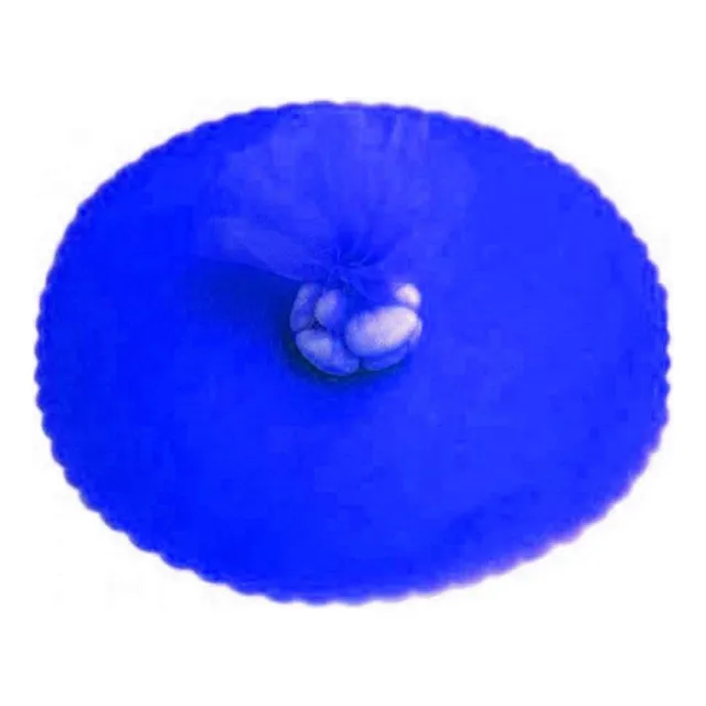 25 Círculos De Tul De 9'' Azul Rey Para Recuerdos