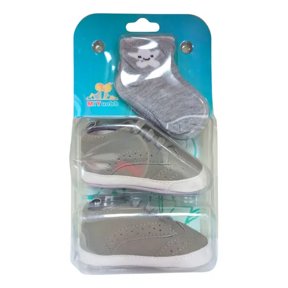 Set De Zapatitos Y Medias De Bebé
